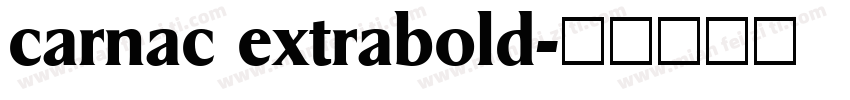 carnac extrabold字体转换